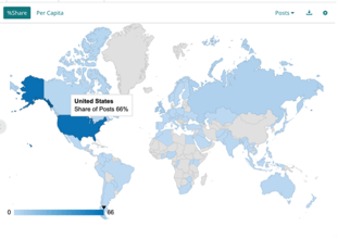 St. Patrick's Day social posts in the United States.